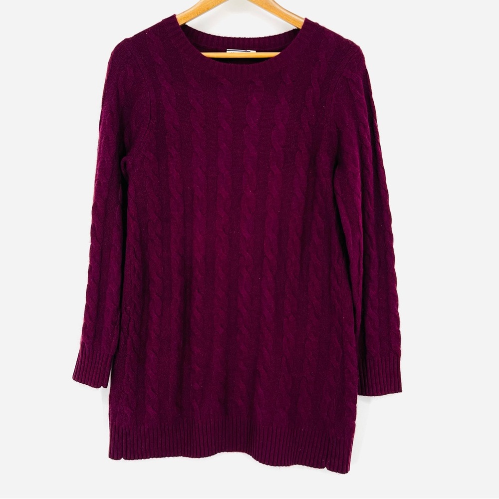 Sea Bleu Small Cable Knit Cashmere Sweater